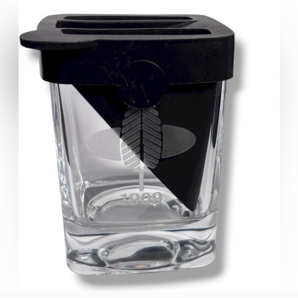 CORKCICLE Whiskey Wedge Lowball Glass Cedarbrook Golf Country Club Logo Etched